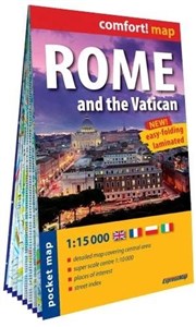 Obrazek Rzym i Watykan (Rome and the Vatican) kieszonkowy laminowany plan miasta 1:15 000