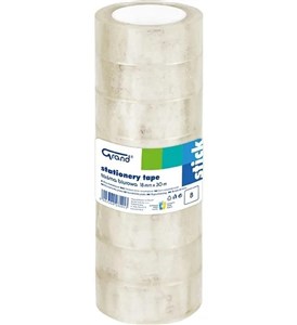 Obrazek Taśma biurowa 18mmx30m 8szt GRAND