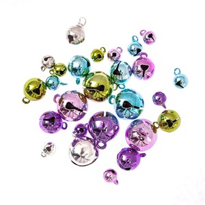 Obrazek Dzwoneczki metalowe pastel 26szt