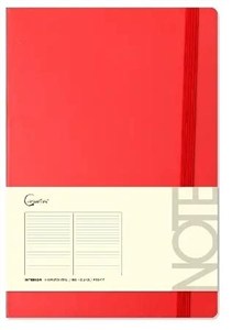Obrazek Notatnik A5 96 stron na gumkę czerwony