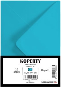 Obrazek Koperty B6 niebieskie 10szt