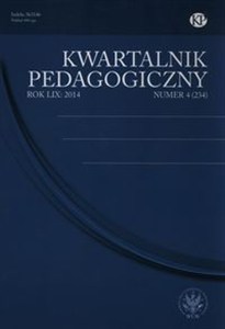 Obrazek Kwartalnik Pedagogiczny 4/2014