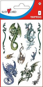 Obrazek Naklejki ozdobne Tattoo Smoki