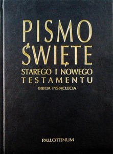 Obrazek Biblia Tysiąclecia granat oprawa ekologiczna