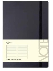 Obrazek Notatnik A5 96 stron na gumkę czarny