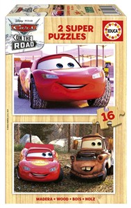 Picture of Puzzle 2x16 Auta (drewniane)