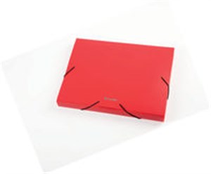 Obrazek Focus teczka box na gumkę A4 czerwony