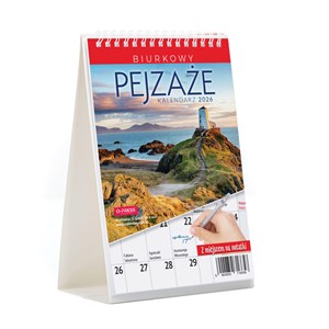 Picture of Kalendarz Biurkowy A5 2026 miesięczny Pejzaże