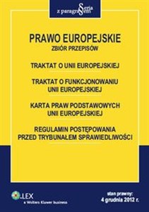 Picture of Prawo Europejskie Zbiór przepisów