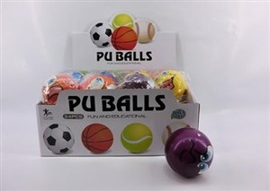 Obrazek Piłka miękka 7cm mix