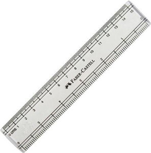 Picture of Linijka 15cm w etui FABER CASTELL