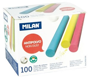 Obrazek Kreda kolorowa okrągła niepyląca (100szt) MILAN