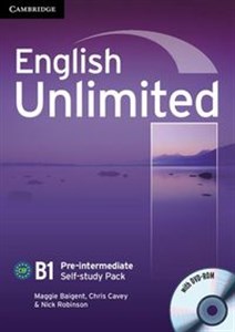 Picture of English Unlimited Pre-intermediate Self-study Pack Workbook + DVD
