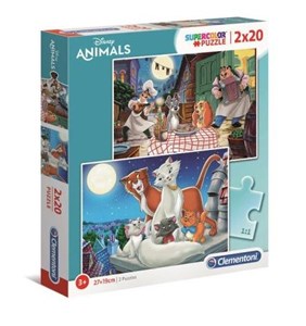 Picture of Puzzle SuperColor 2X20 Disney Animal Friends