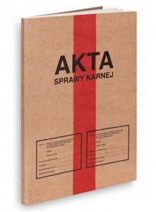 Obrazek Zeszyt B5 Akta sprawy karnej