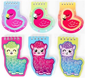 Obrazek Notesik flamingi i lamy MIX