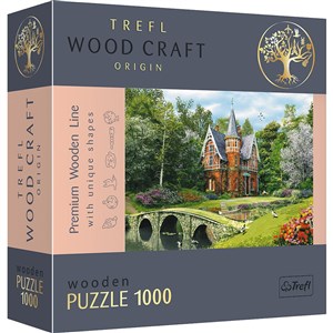 Obrazek Puzzle 1000 drewniane Wiktoriański dom 20145