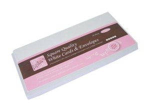 Obrazek Zestaw kopert i kart białe 50szt