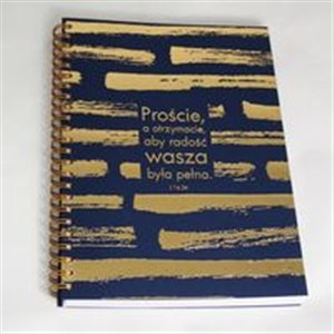Picture of Mój dziennik złocony Granatowy - Proście