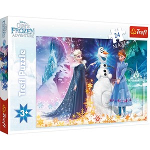 Picture of Puzzle 24 Maxi Kraina Lodu W świelte gwiazd