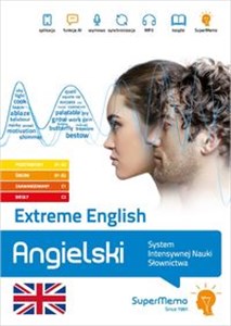 Obrazek Extreme English Angielski poziom podstawowy A1-A2, średni B1- System Intensywnej Nauki Słownictwa