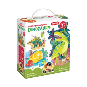 Picture of CzuCzu Puzzle progresywne Dinozaury 3+