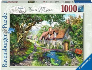 Picture of Puzzle 2D 1000 Droga wśród wzgórza kwiatów 16777