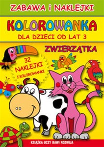Picture of Zwierzątka Zabawa i naklejki Kolorowanka dla dzieci od lat 3