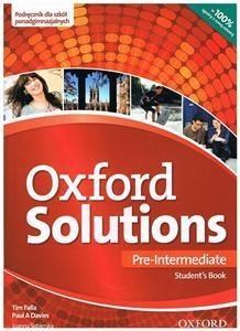 Obrazek Oxford Solutions Pre-Intermediate Podręcznik Szkoła ponadgimnazjalna