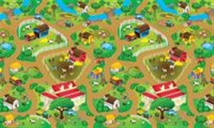 Obrazek Mata materiałowa Farma 200x120 cm