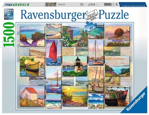 Obrazek Puzzle 2D 1500 Kolaż wybrzeża 16820