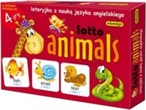 Picture of Lotto animals loteryjka z naukąjęzyka angielskiego