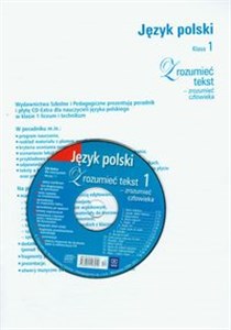 Picture of Zrozumieć tekst - zrozumieć człowieka 1 Poradnik z płytą CD Liceum, technikum