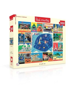 Obrazek Puzzle 500 Paryż, Collage XXL