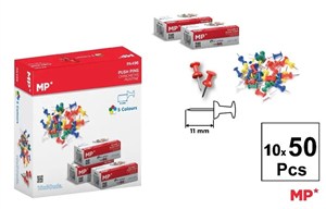 Picture of Kolorowe pinezki 11mm 10x50szt