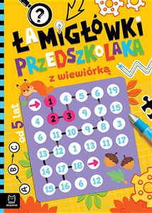 Obrazek Łamigłówki przedszkolaka z wiewiórką od 5 lat