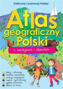 Obrazek Atlas geograficzny Polski z naklejkami i plakatem