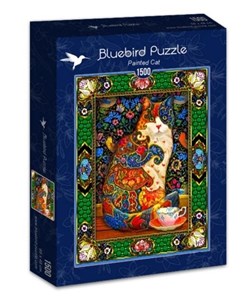 Obrazek Puzzle 1500 Kolorowy kot