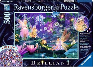 Obrazek Puzzle 2D 500 Diamentowe W bajkowym lesie 14882