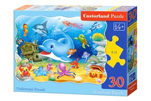 Obrazek Puzzle konturowe Underwater Friends 30