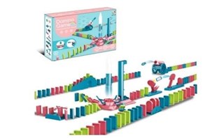 Obrazek Domino z piłką, armatą i przeszkodami