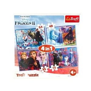 Picture of Puzzle 4w1 Frozen 2 Podróż w nieznane