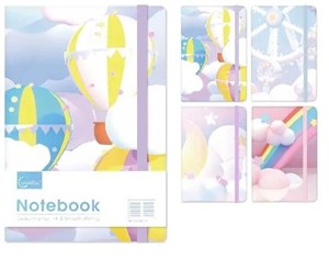 Picture of Notatnik A5/96K linia na gumkę MIX