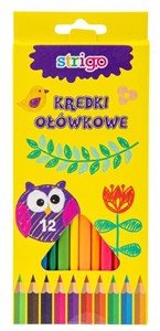 Obrazek Kredki ołówkowe trójkątne 12 kolorów