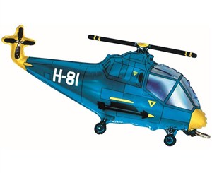 Picture of Balon foliowy Helikopter niebieski 57cm