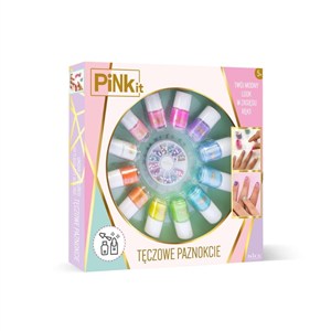 Obrazek Pink it Tęczowe paznokcie