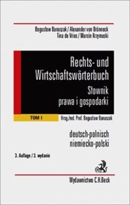 Picture of Rechts und wirtschaftsworterbuch Słownik prawa i gospodarki niemiecko-polski Tom 1