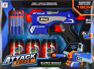 Obrazek Pistolet na strzałki z akcesoriami