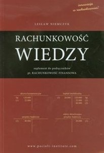 Picture of Rachunkowość wiedzy suplement do podręcnzików Rachunkowość finansowa