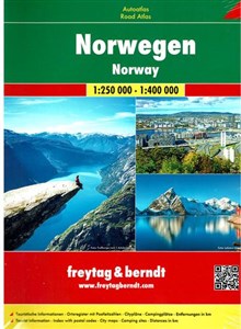 Obrazek Norwegia atlas samochodowy, 1:250 000 / 1:400 000